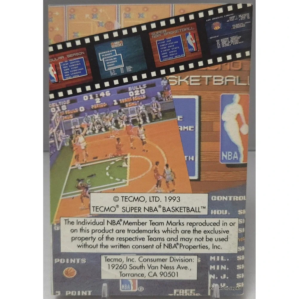 Tecmo SNS-XM-USA Super NBA Basketball SNES - CIB Nintendo Complete - Tested